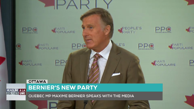 Headline Politics : Maxime Bernier Launches the People’s Party of Canada