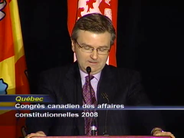 Public Record : 2008 Canadian Constitutional Affairs Conference (Part 1 of 7)