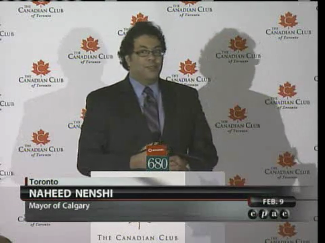 Mayor Naheed Nenshi | Podium | CPAC.ca