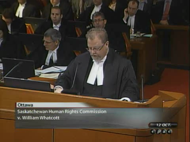 Saskatchewan Human Rights Commission v. William Whatcott | Supreme Court Hearings | CPAC.ca