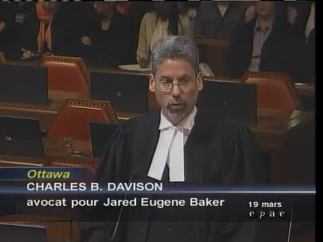 Supreme Court Hearings : Jared Eugene Baker v. Her Majesty the Queen