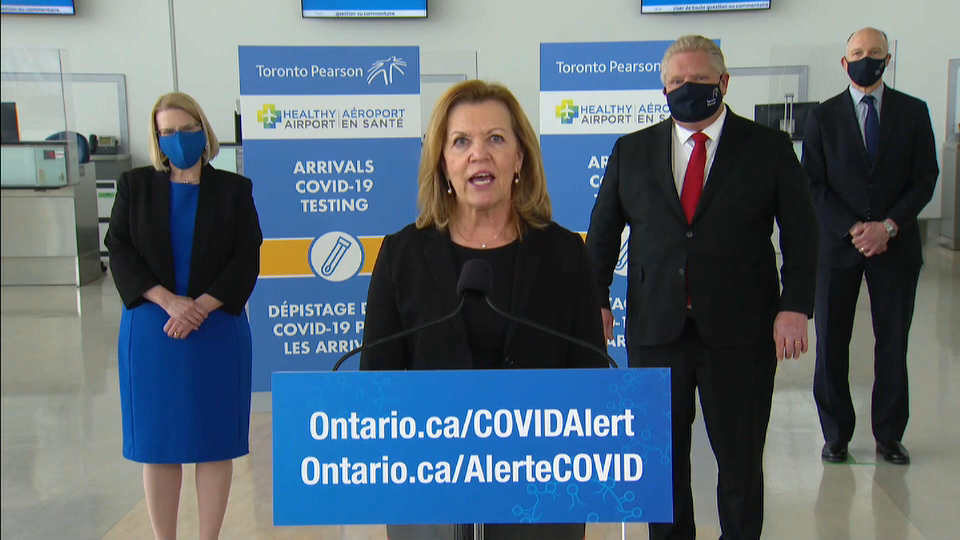COVID-19: Canada Responds : Ontario Premier Announces Voluntary COVID-19 Testing at Pearson Airport