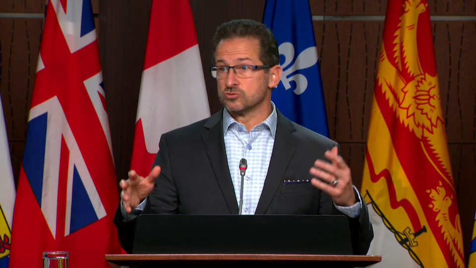 Headline Politics : Bloc Québécois Leader Yves-François Blanchet Speaks with Reporters in Ottawa
