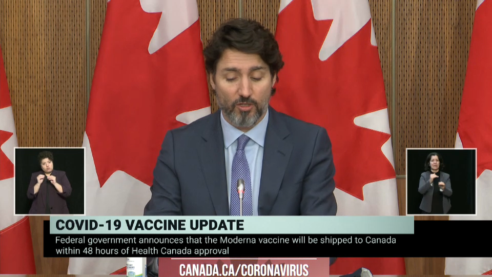 COVID-19 : La réponse du Canada : COVID-19 : Le Canada recevra 168 000 doses du vaccin de Moderna en décembre