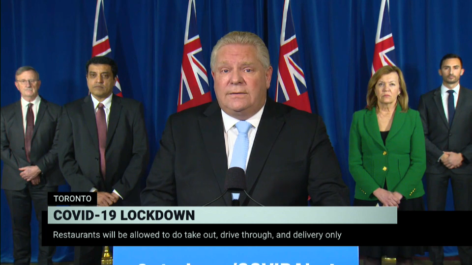 COVID-19: Canada Responds : COVID-19 in Ontario: Premier Announces Provincewide Shutdown – December 21, 2020
