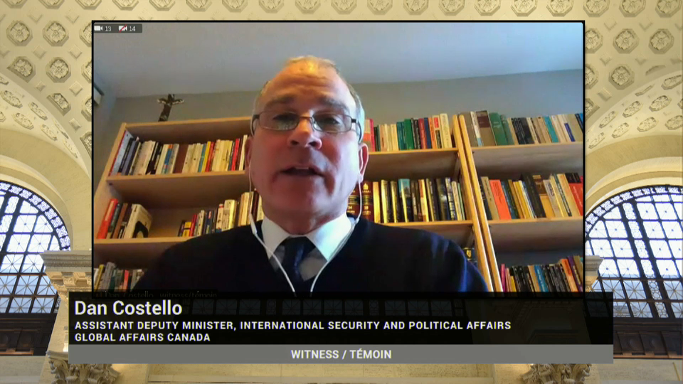 In Committee from the Senate of Canada : Global Affairs Officials on Chemical Weapons Convention Bill