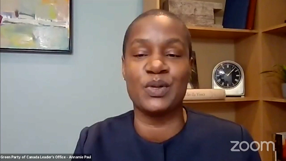 COVID-19: Canada Responds : Green Party Leader Annamie Paul on CERB Repayments – February 3, 2021