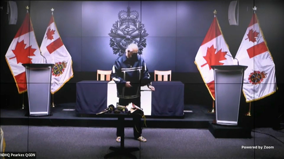 Headline Politics : Canadian Armed Forces Change-of-Command Ceremony – January 14, 2021
