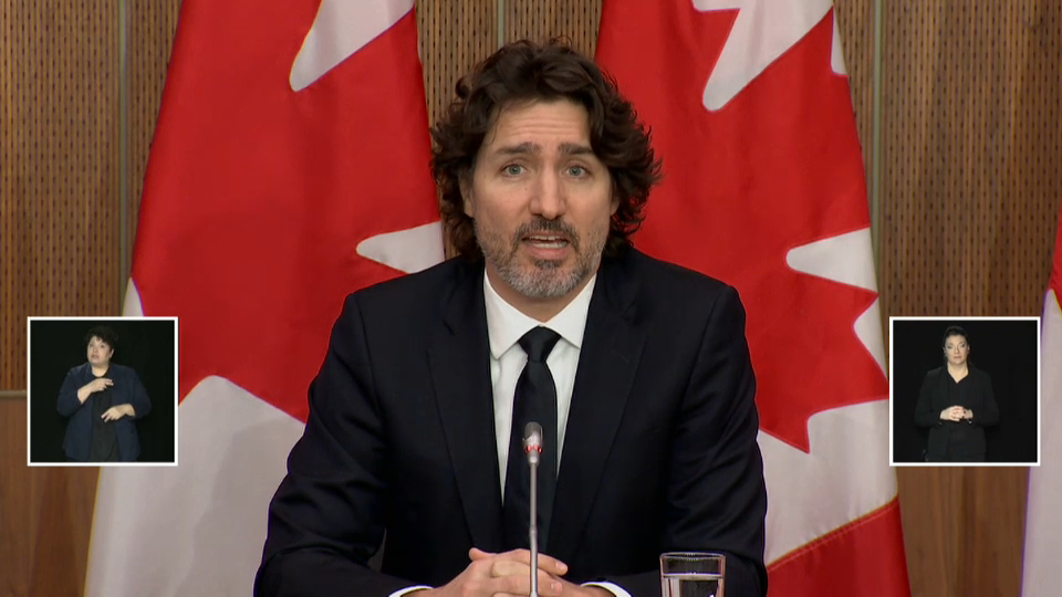 À la une : PM Trudeau et ministres : Projet de loi sur les armes à feu