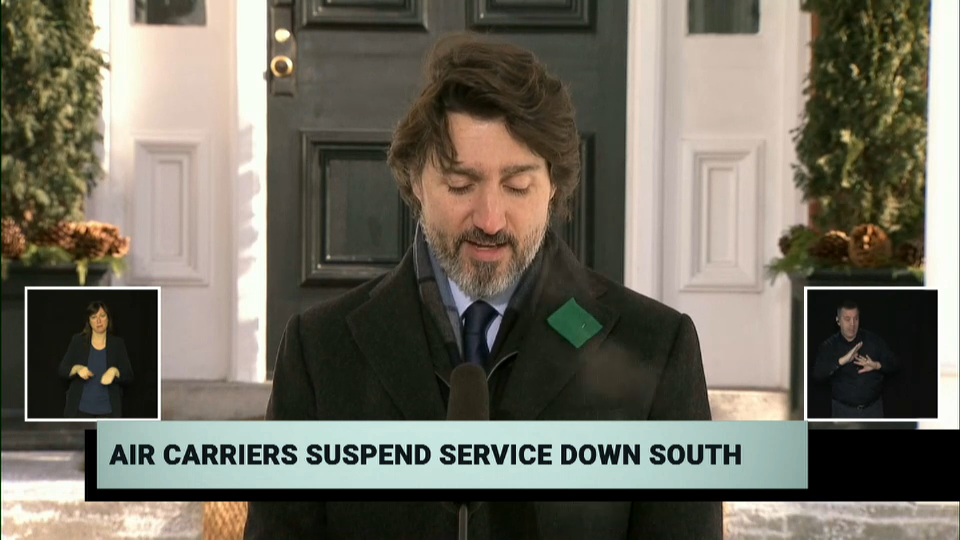 COVID-19: Canada Responds : COVID-19: PM Trudeau Announces New Travel Restrictions – January 29, 2021