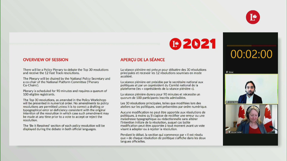 CPAC Special : 2021 Liberal Convention – Policy Plenary