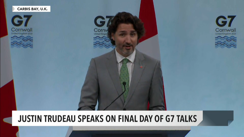 À la une : Sommet du G7 2021: Point de presse de clôture du PM Justin Trudeau