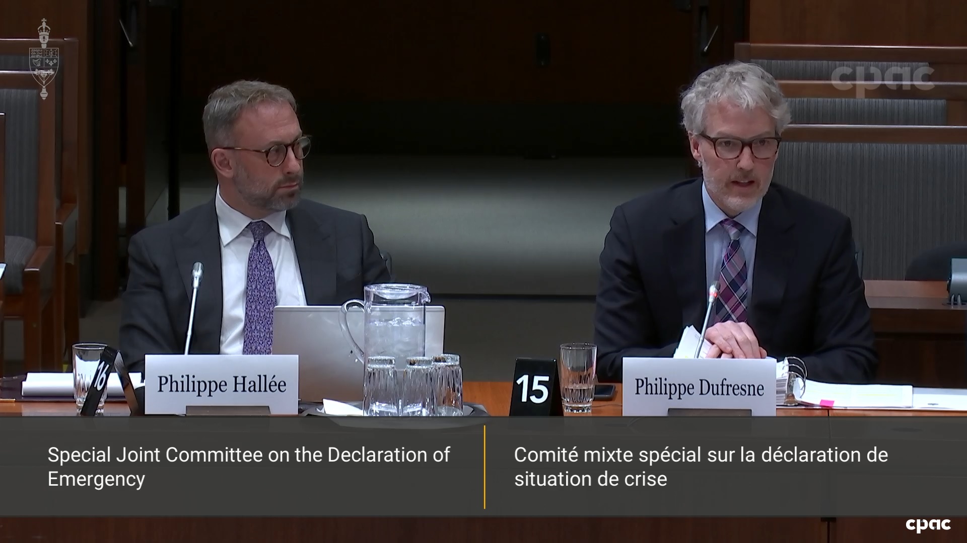 Les comités du Sénat : Invoc. de la Loi sur les mesures d’urgence : ex-min de la Défense Perrin Beatty