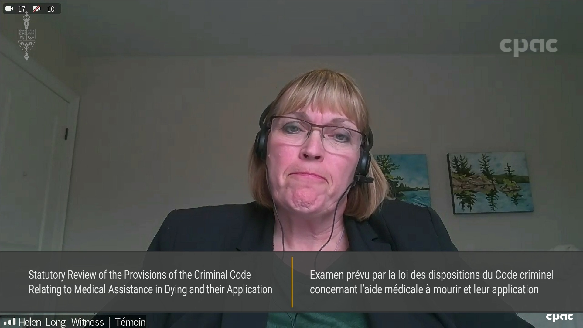 Les comités du Sénat : Ex-sénateur James Cowan et le code criminel sur l’AMAM à