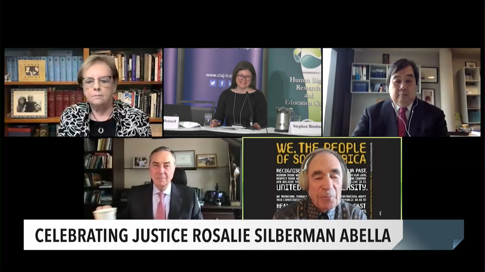 Public Record : Justice Rosalie Silberman Abella: A Life of Firsts - International Impact