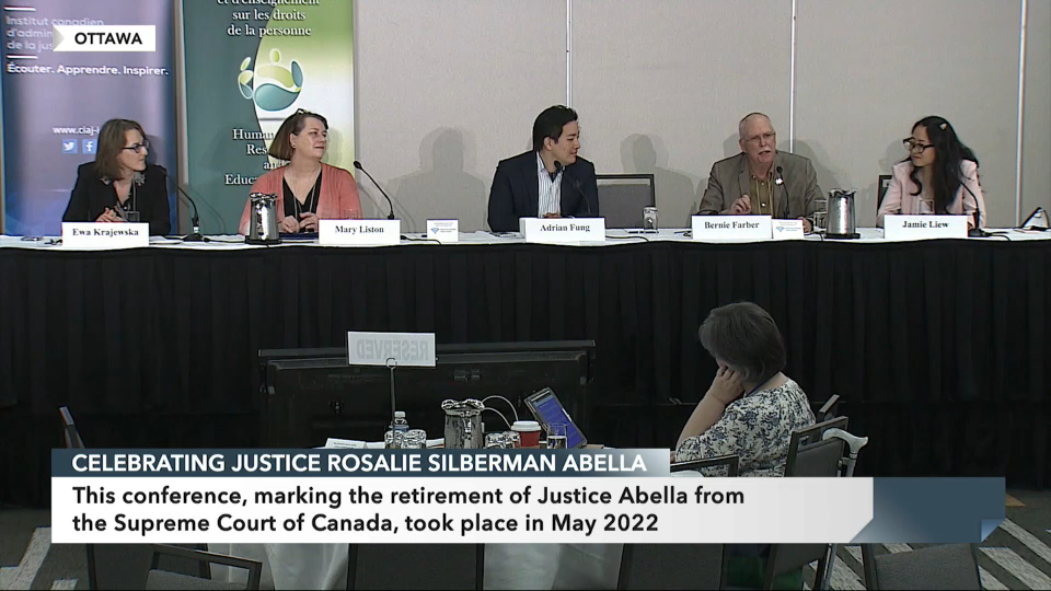 Public Record : Justice Rosalie Silberman Abella: A Life of Firsts - Non-Legal Influences