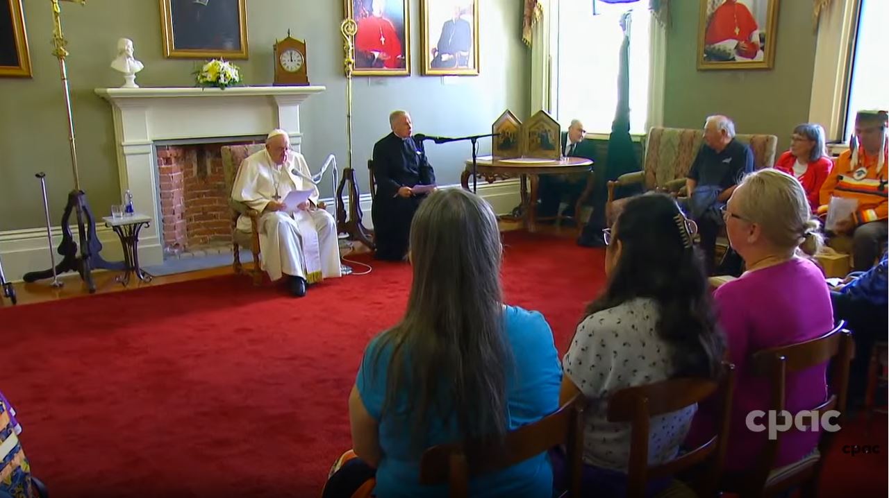 CPAC Special : 2022 Papal Visit – Meeting with Residential School Survivors in Quebec