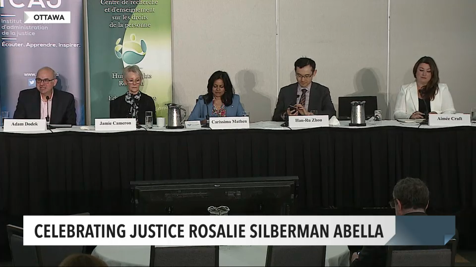 Public Record : Justice Rosalie Silberman Abella: A Life of Firsts - Constitutional Law