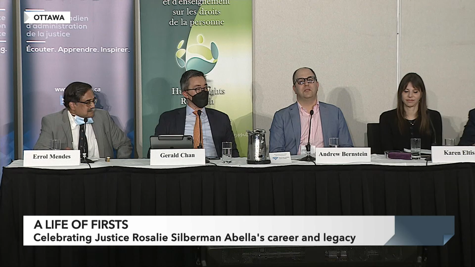 Public Record : Justice Rosalie Silberman Abella: A Life of Firsts - The Future of Law in Canada
