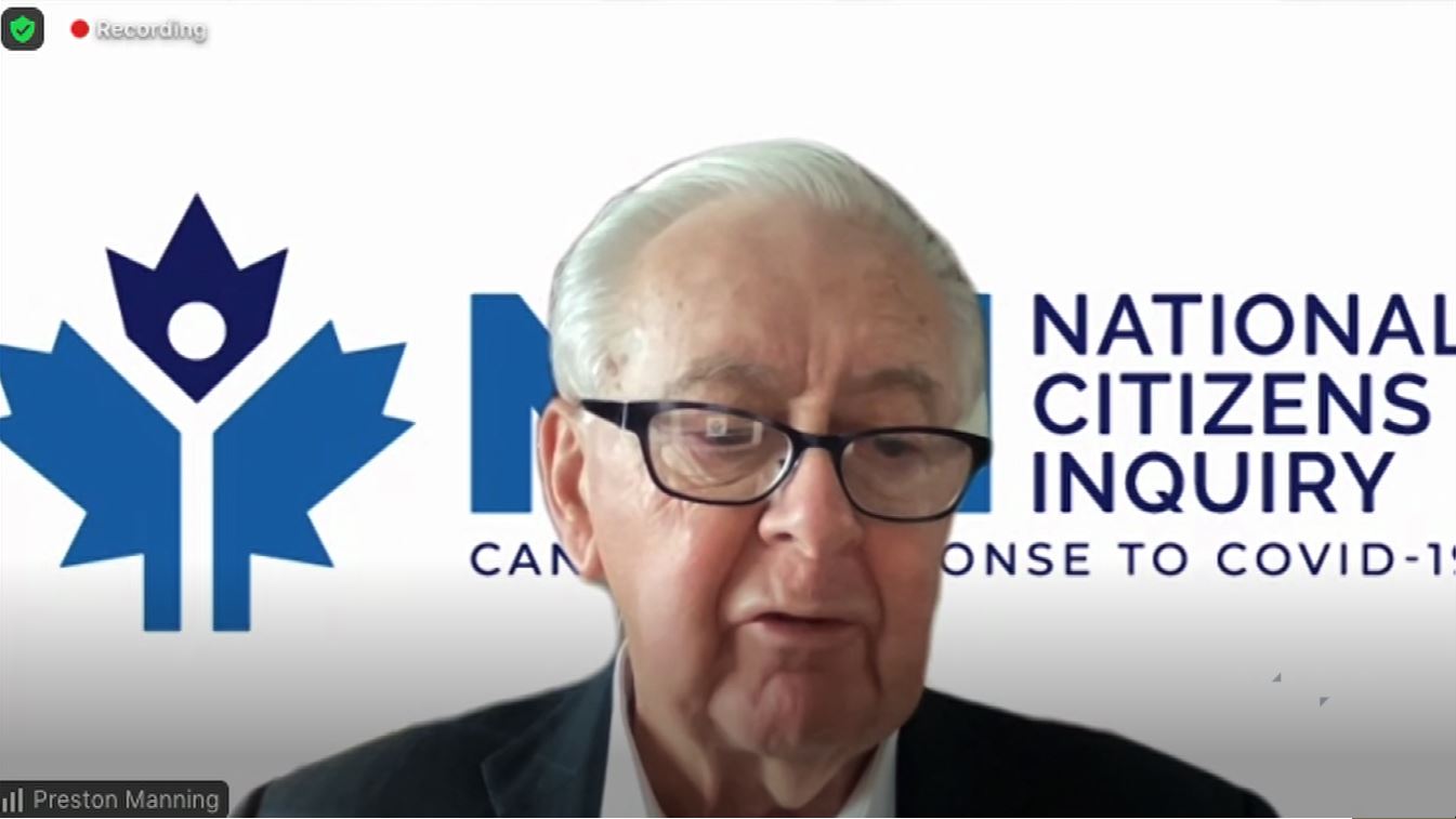COVID-19: Canada Responds : Preston Manning on Citizens' Inquiry into Canada’s COVID-19 Response