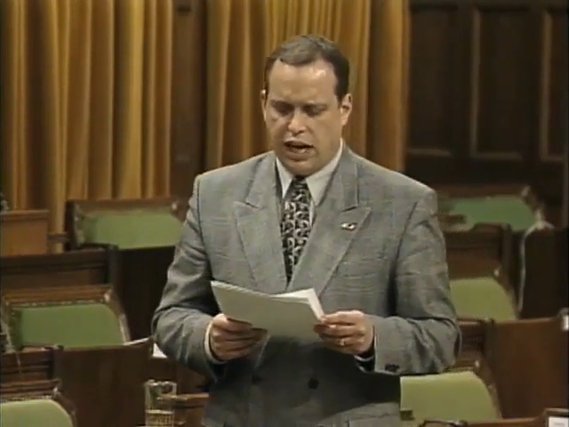 House of Commons Proceedings : Stéphane Bergeron Calls For Great Upheaval Apology – March 27, 2001