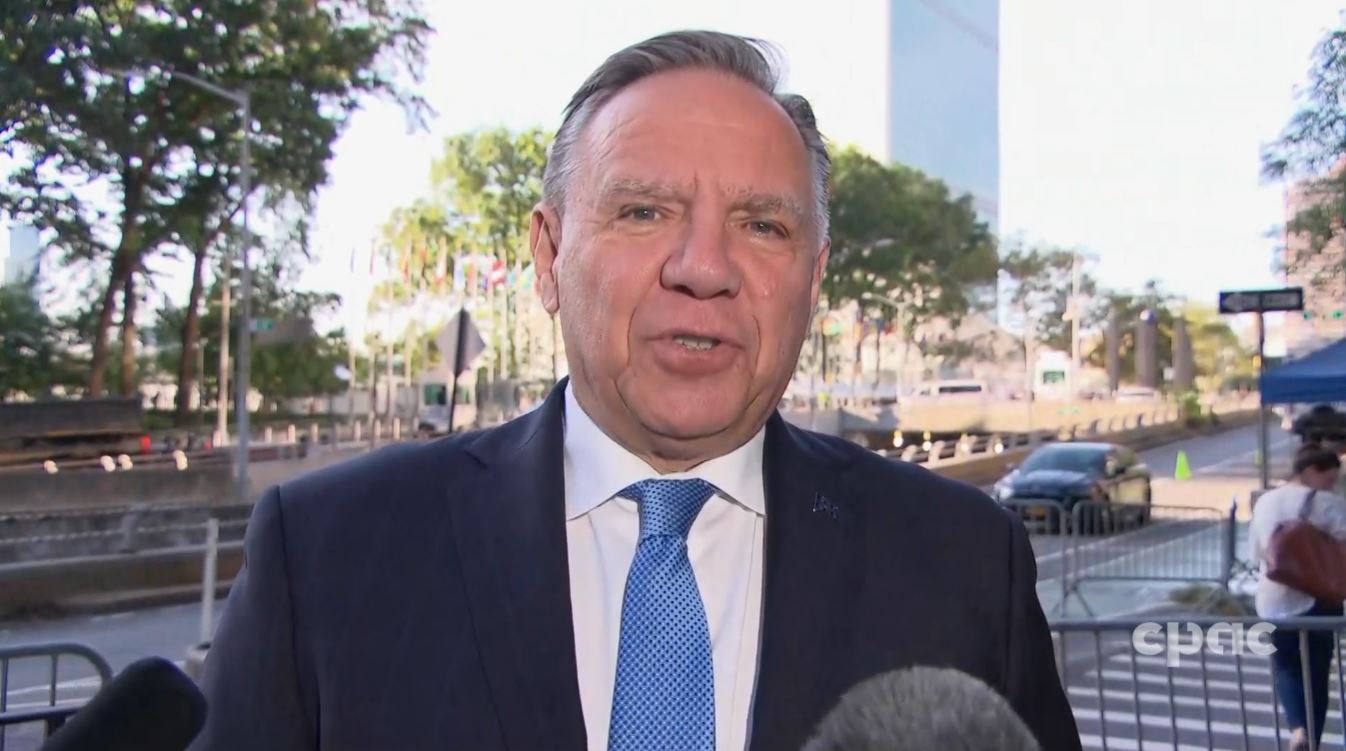 Quebec Premier François Legault Speaks to Media in New York – September 20, 2023 | Headline Politics | CPAC.ca