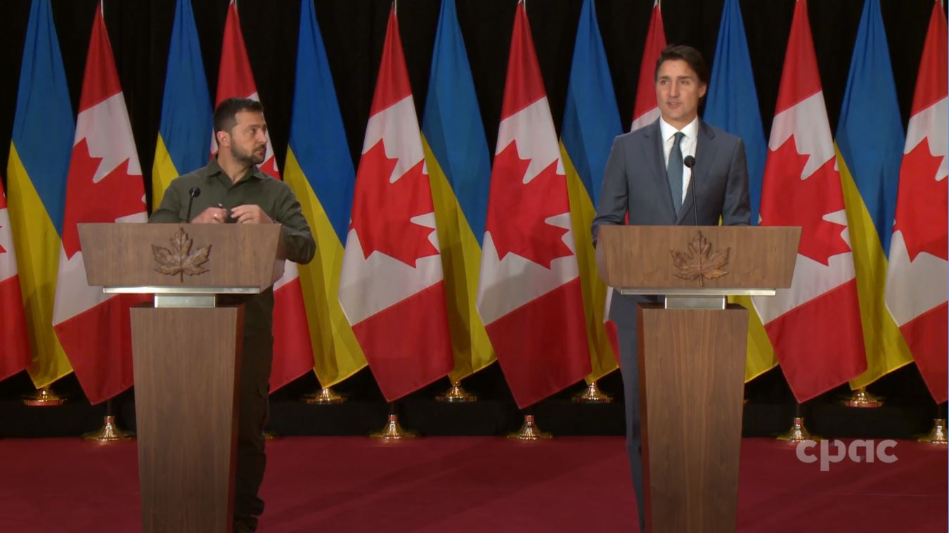 PM Trudeau and Ukrainian Pres. Zelenskyy Speak to Reporters – September ...