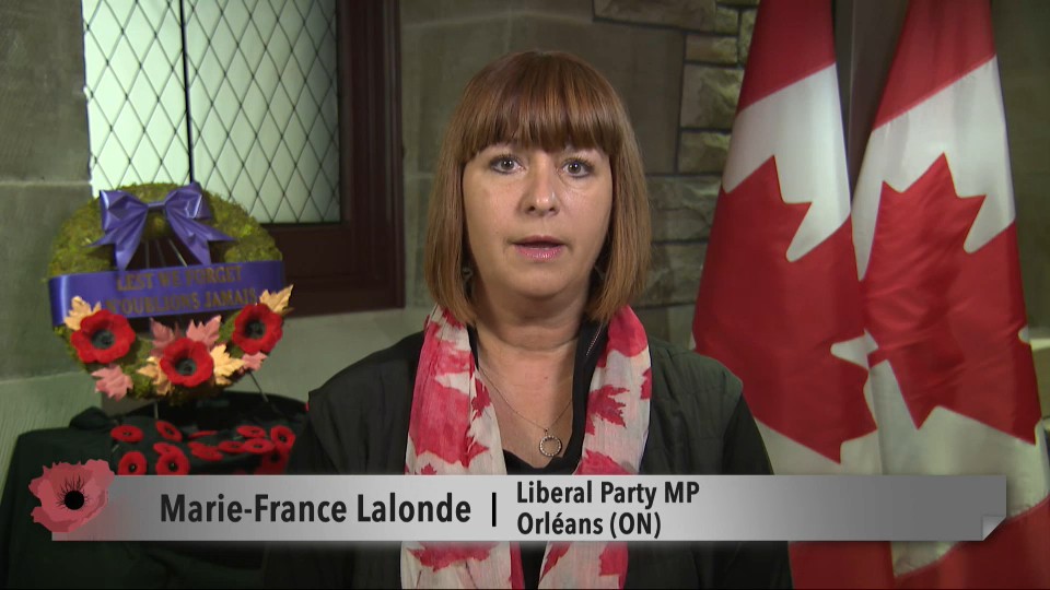 Marie-France Lalonde – Remembrance Day 2023, MP Messages