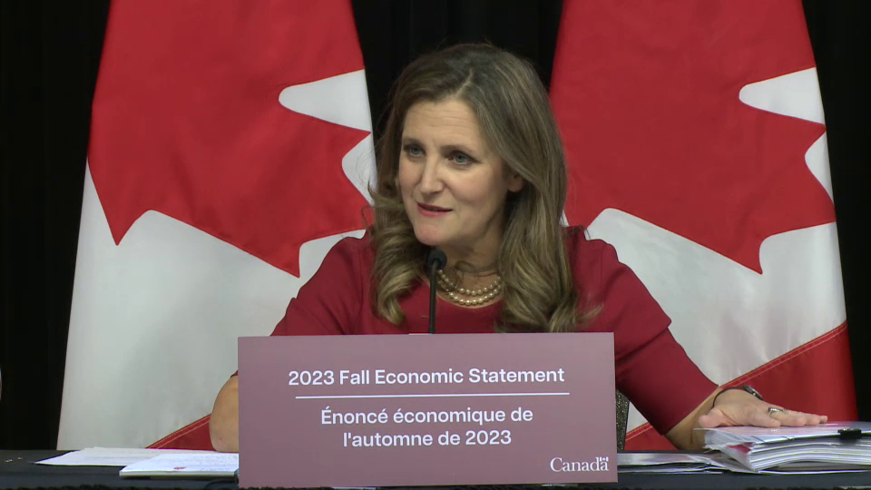 2023 Fall Economic Statement – Chrystia Freeland News Conference | CPAC ...