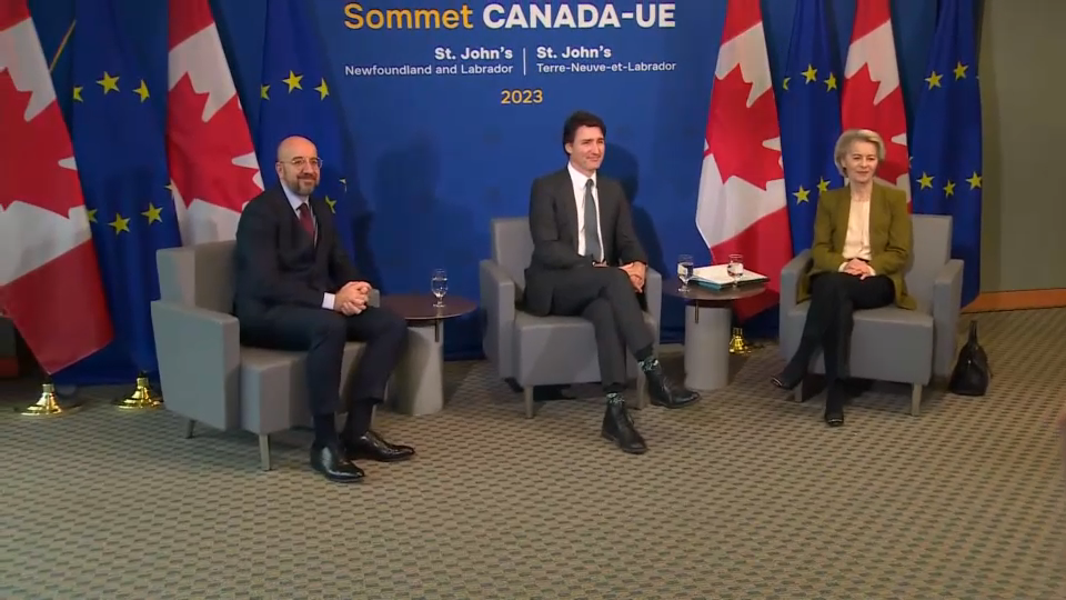 Pm Trudeau And Eu Leaders Meet In St John’s November 24 2023 Headline Politics Cpac Ca