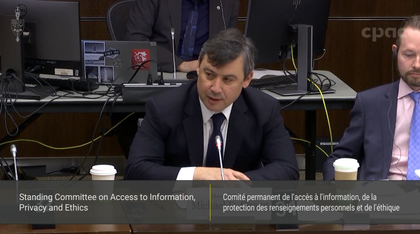 In Committee from the House of Commons : Access to Information, Privacy and Ethics – March 4, 2024