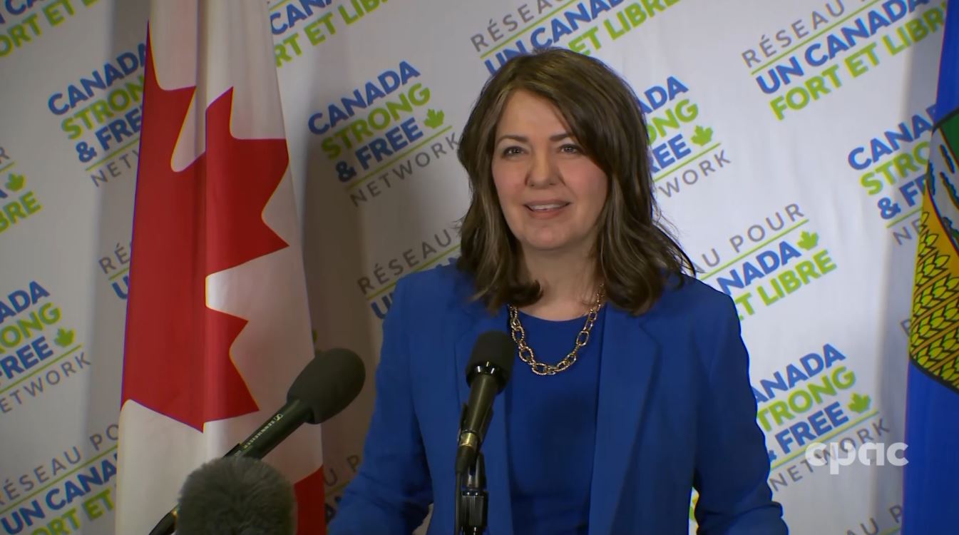 Alberta Premier Danielle Smith Speaks with Reporters in Ottawa – April ...