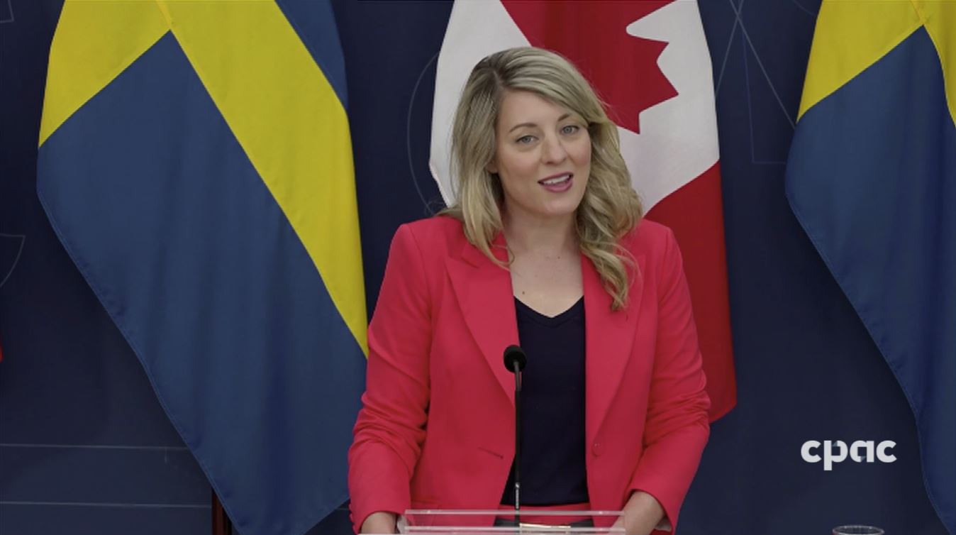 Canadian and Swedish Foreign Ministers Speak with Reporters in ...