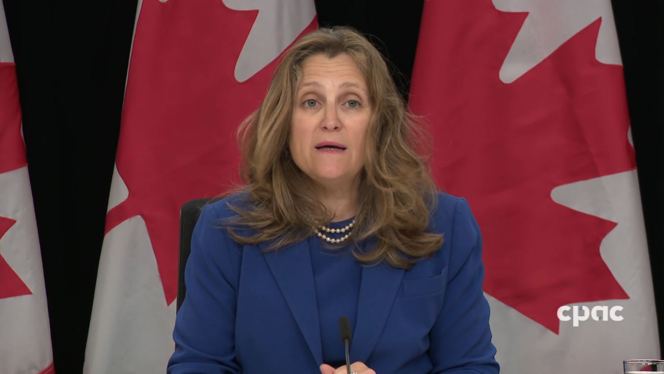 Minister Freeland Promotes Tax Incentive For Entrepreneurs May 28 2024 Headline Politics