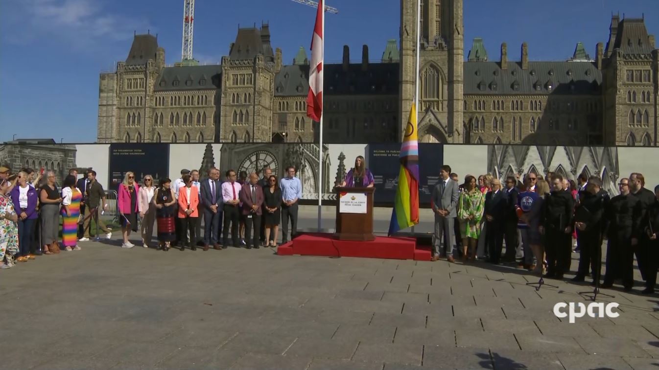 Pride Flag Raising Ceremony on Parliament Hill – June 3, 2024 ...