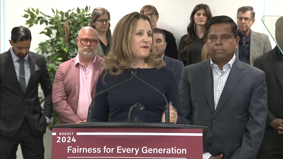 Chrystia Freeland Makes an Announcement in Toronto – June 9, 2024 | Headline Politics | CPAC.ca