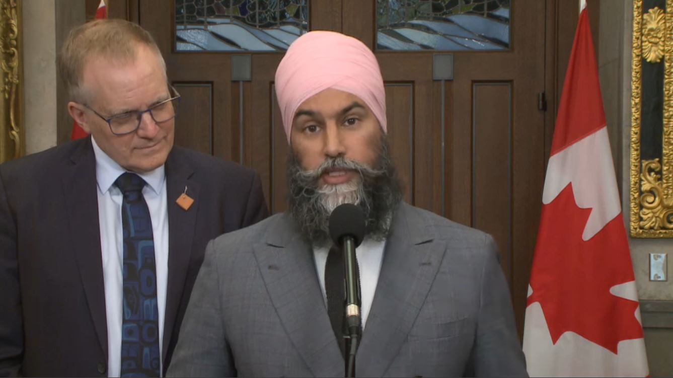 Le chef du NPD Jagmeet Singh parle aux journalistes – 19 septembre 2024 ...