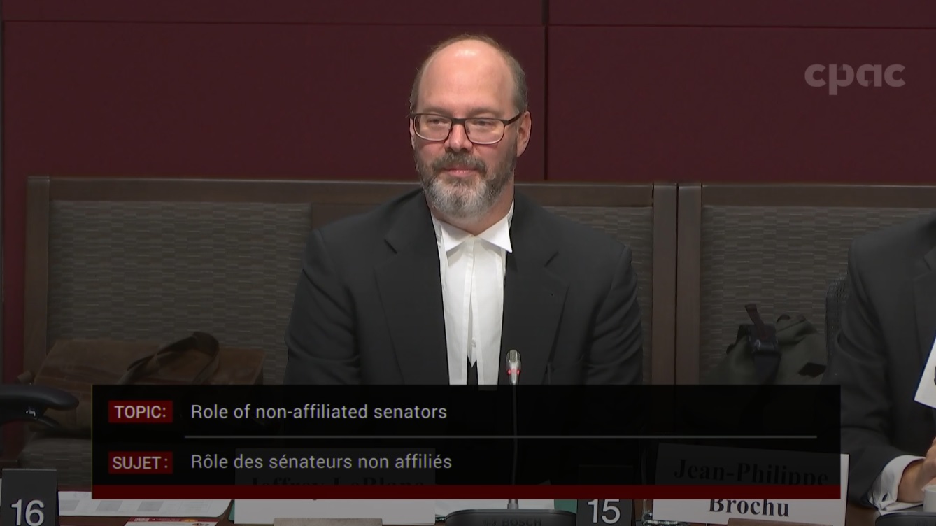 In Committee from the Senate of Canada : Rules, Procedures and the Rights of Parliament – October 1, 2024