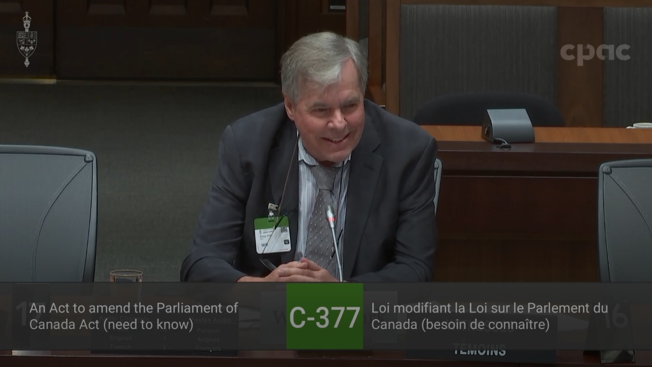 In Committee from the House of Commons : Procedure and House Affairs – October 1, 2024