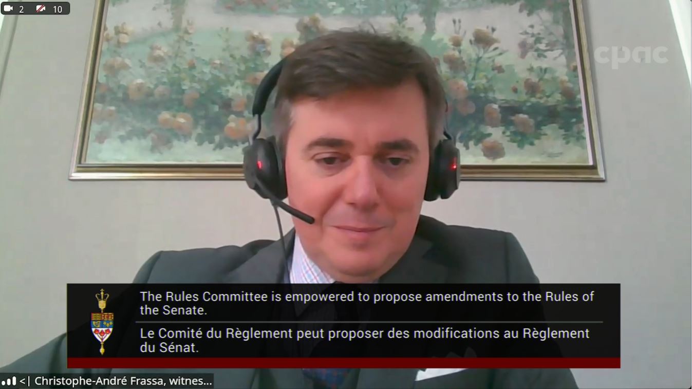 In Committee from the Senate of Canada : Rules, Procedures and the Rights of Parliament – October 22, 2024