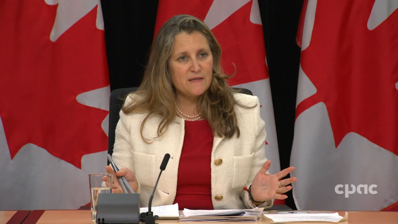 Chrystia Freeland Provides Economic Update November 19 2024 Headline Politics Cpac Ca