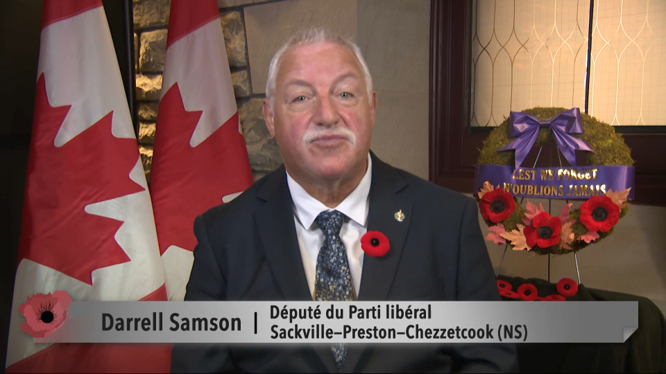 Darrell Samson – Remembrance Day 2024 | MP Messages | CPAC.ca