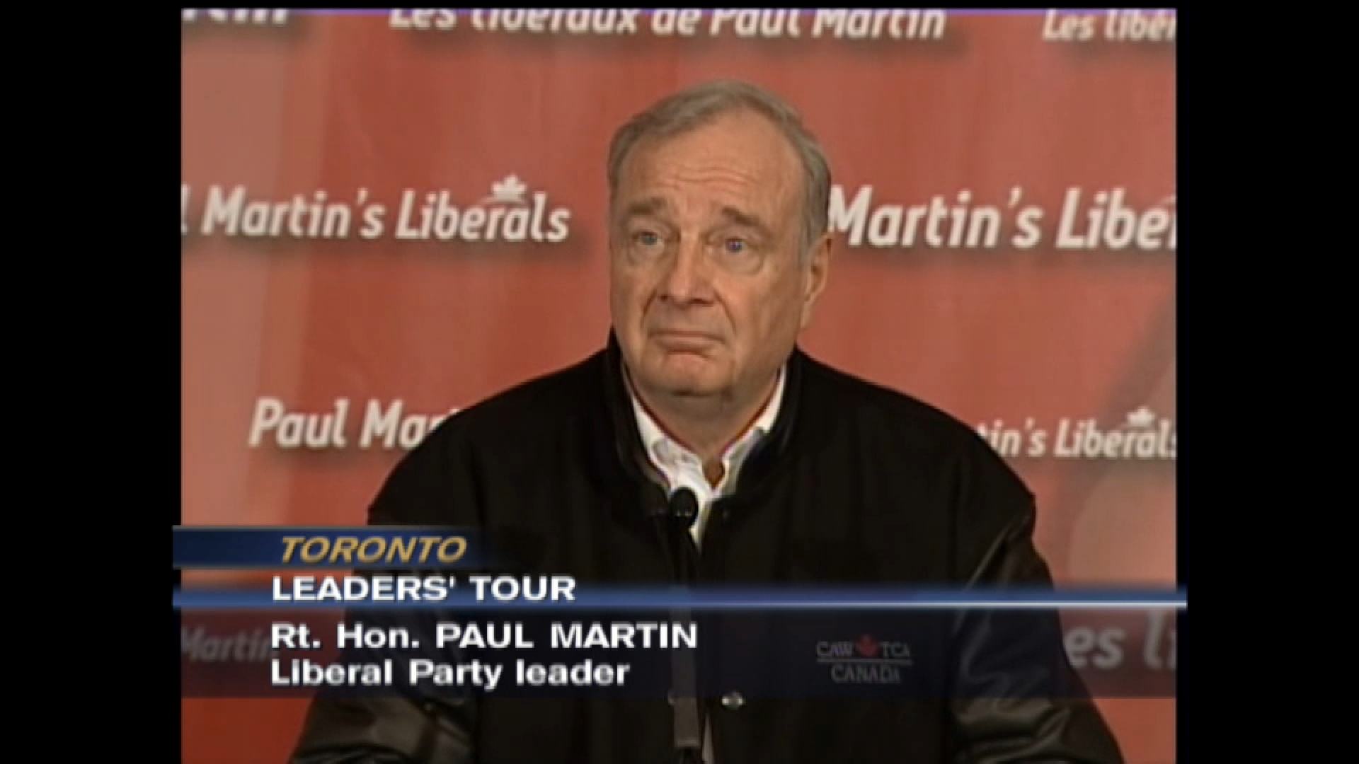 Vote 2006 – December 2, 2005 (Part 2 of 3) - Leaders' Tour - CPAC.ca
