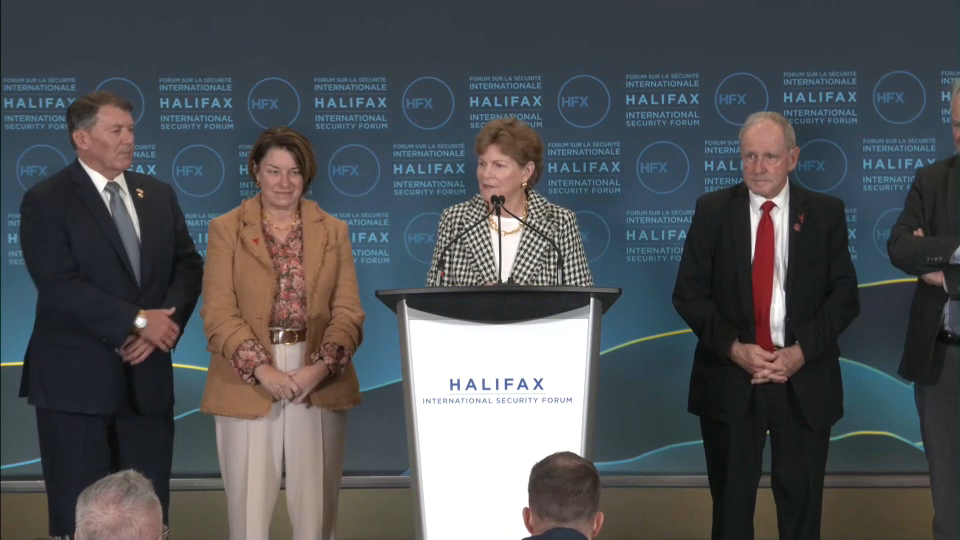 Headline Politics : 2024 Halifax Security Forum – U.S. Senators Address Media – November 23, 2024