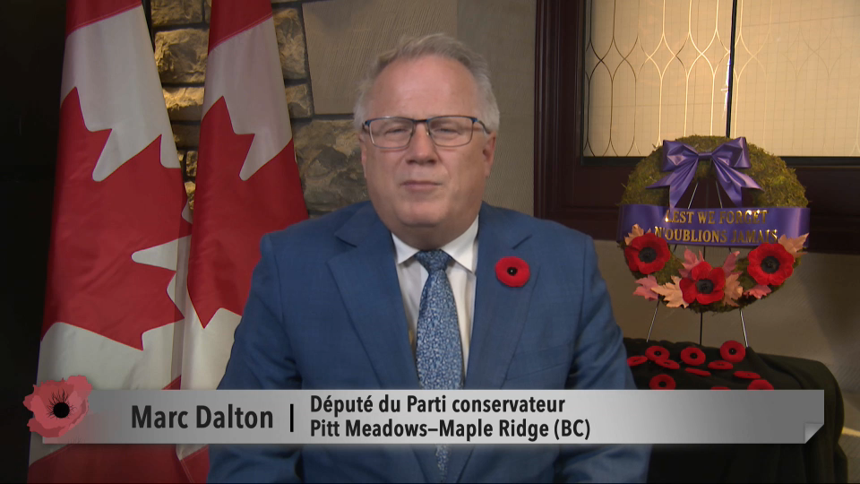 Messages des députés : Marc Dalton – Jour du souvenir 2024