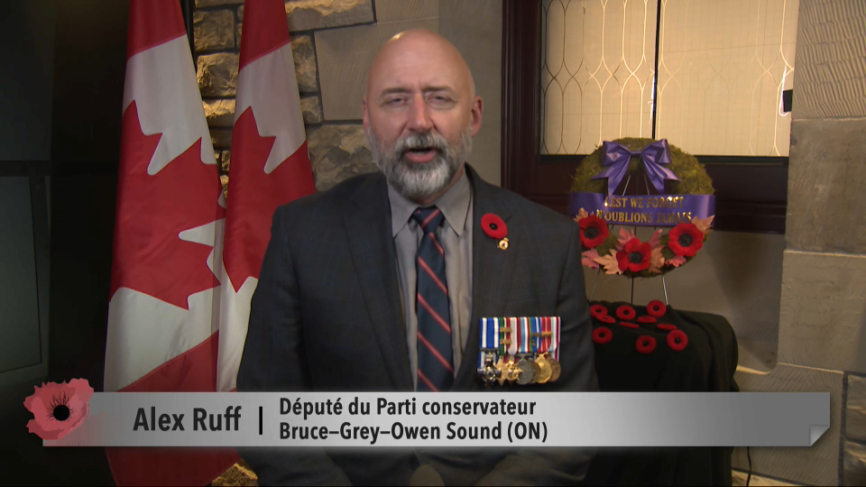 Alex Ruff – Jour du souvenir 2024 | Messages des députés | CPAC.ca
