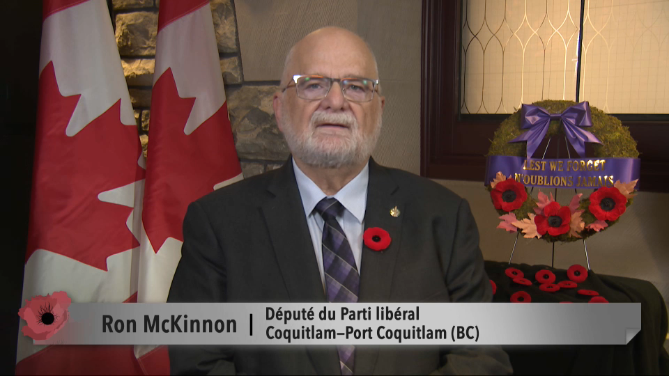 MP Messages : Ron McKinnon – Remembrance Day 2024