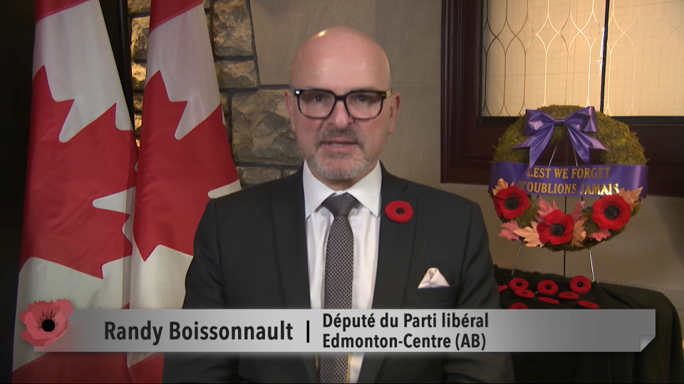 Randy Boissonnault – Remembrance Day 2024 | MP Messages | CPAC.ca