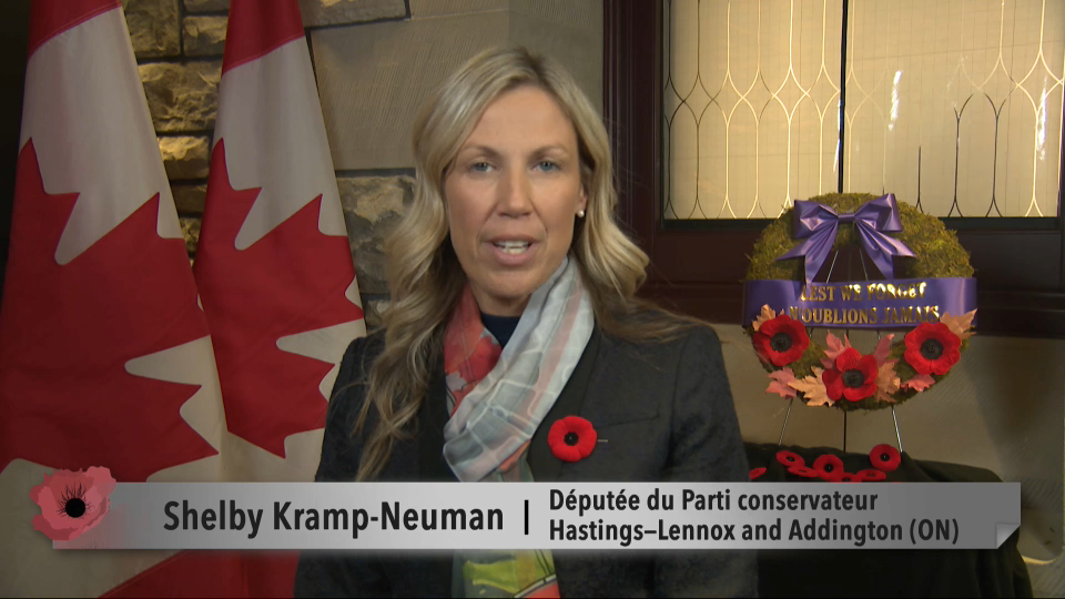 MP Messages : Shelby Kramp-Neuman – Remembrance Day 2024