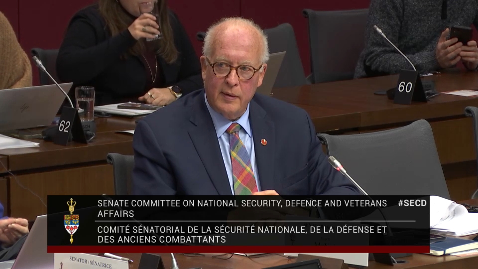 In Committee from the Senate of Canada : National Security, Defence and Veterans Affairs – November 25, 2024